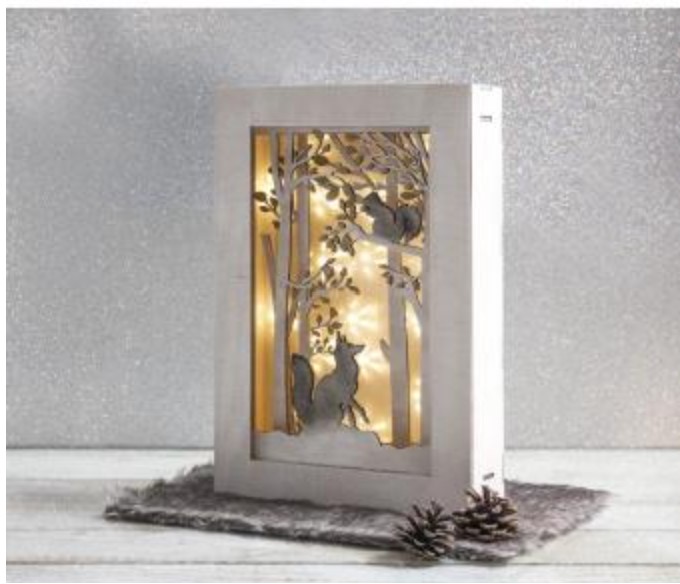 Holzbausatz 3D-Motivrahmen, Wald